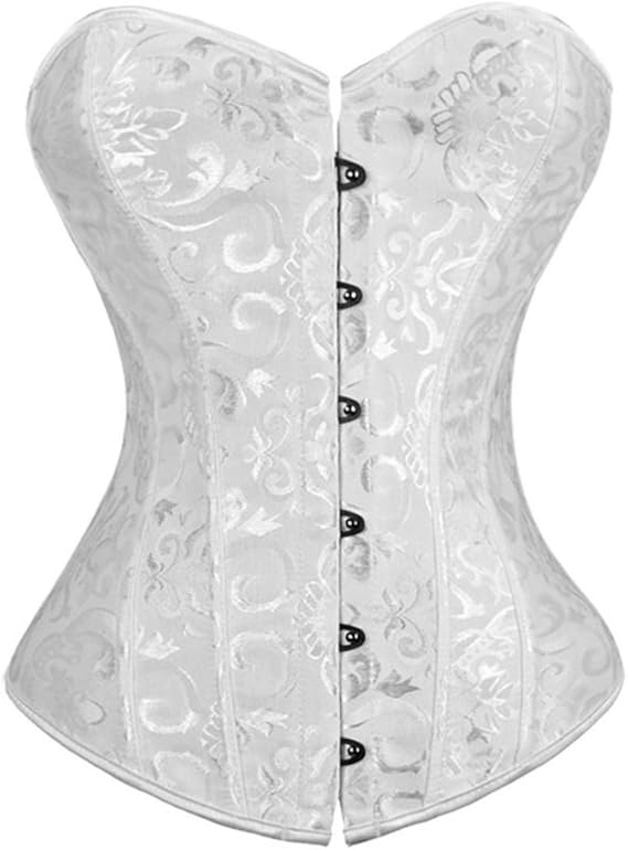 Beauty-You Damen Korsett Vintage Gothic zum Schnüren mit Stäben