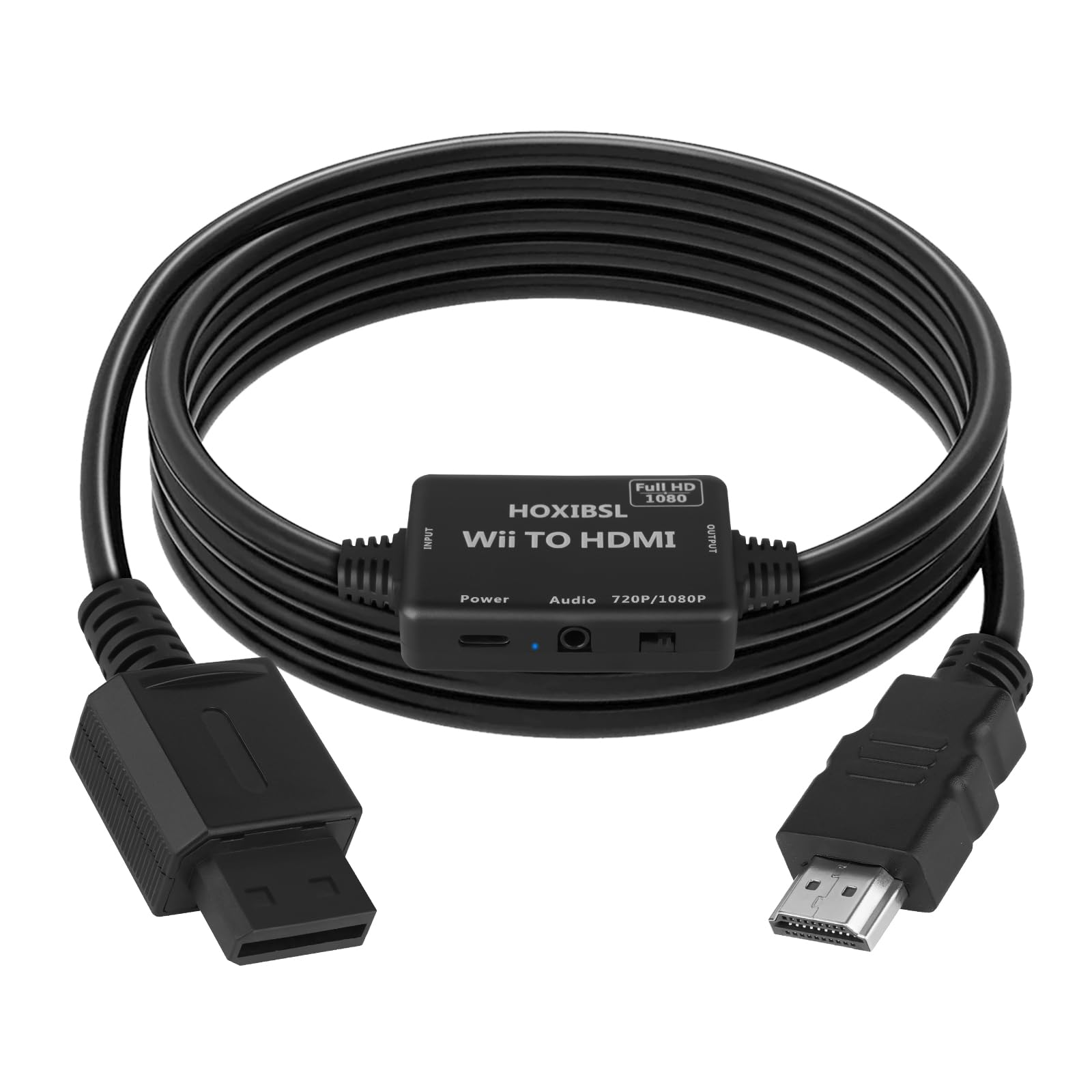 HOXIBSL Wii to HDMI Cable Converter Adapter for 1080P Full HD Device