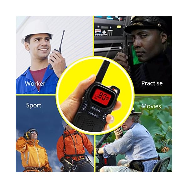 UOKOO-Walkie-Talkies-22-Channel-FRSGMRS-for-indoor-and-outdoor-1-Pair-Model-R9-Black