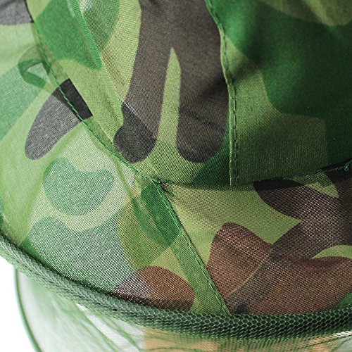 MeanHoo Camouflage Fishing Hat Anti-mosquito Protective Fly Insect Bee Fishing Mask Face Protect Hat Net Beekeeping Face Mask