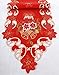 Grelucgo Embroidered Christmas Holiday Table Runner Scarf 15” X 68”