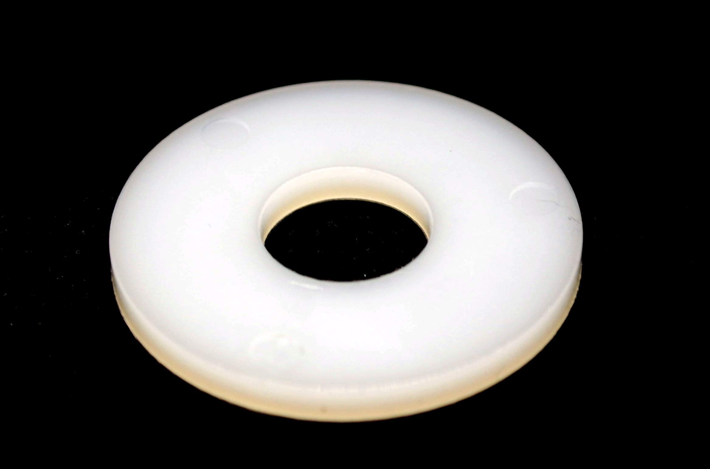 M6 x25mm White Penny Wahsers 6.4mm Inner Diameter x 25mm Outer Diameter x 1.6mm Thick (WHITE Nylon M6 x 25mmm, Pack of 10)
