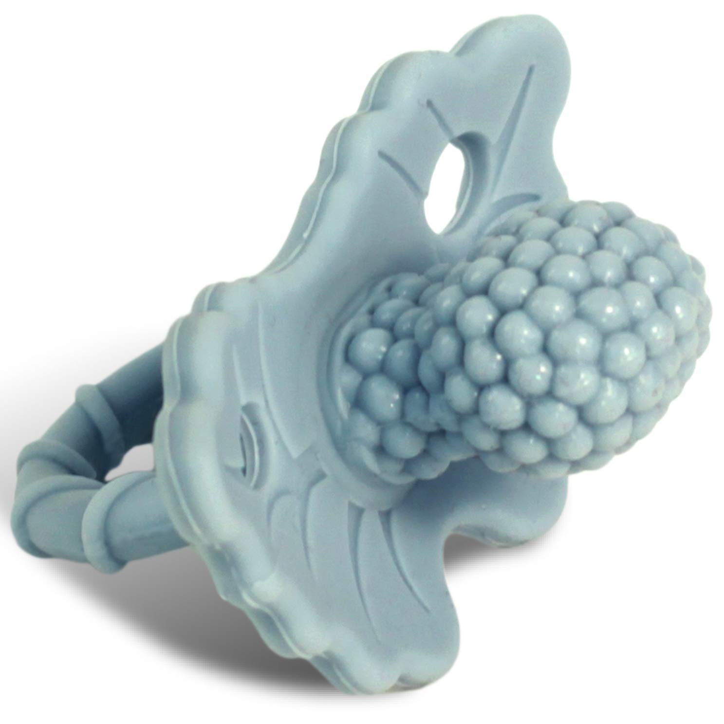 RaZbaby RaZberry Silicone Baby Teether Toy - Berrybumps Soothe Babies Sore Gums - Infant Teething Toy - Hands Free Design - BPA Free - Easy-to-Hold Design - Teething Relief Pacifier - Fruit Shape/Red : Baby Teether Toys : Baby