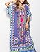 Women Bathing Suits Cover Up Ethnic Print Kaftan Beach Maxi Dress