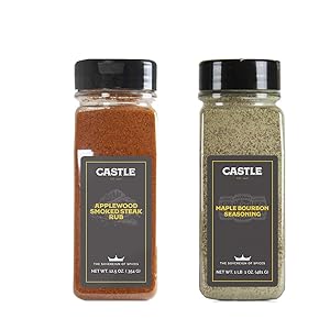 Castle Foods Maple Bourbon and Apple-Wood Smoke Seasoning Bundle