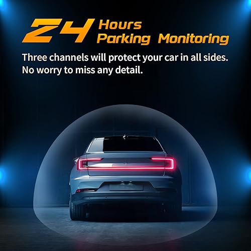 iiwey T1-pro Dash Cam Front and Rear Inside Channel 1080P, Adjustable  Lens Dash Camera for Cars with IR La