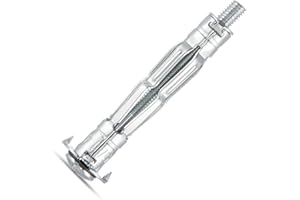 AKKTOL 20pcs M5*52 mm Heavy Duty Zinc Plated Steel Molly Bolts Hollow Wall Anchor