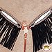 HILASON Western Horse Breast Collar Tack American Leather White Black Fringesthumb 3