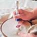AHOMATE Patterns Punch Needle Craft Tool Pen Set, Threads for Sewing Knitting DIY Threaders, Embroidery Kit
