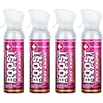 Boost Oxygen Medium Balance Pink Grapefruit Aroma 5 Liter Canister | All-Natural Resiratory Support for Aerobic Recovery, Altitude, Performance and Health (4 Pack)