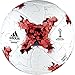 adidas Performance Confederations Cup Official Match Soccer Ball, White/Red/Power Red/Clear Grey, Size 5