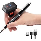 Tera Barcode Scanner Portable Ring: Mini 1D 2D QR Wireless Reader, HW0010 | Rotating Finger Design, Power Switch, 2.4G BT USB, 640*480 CMOS, Read Screen Paper Codes, 450mAh, Warehouse Retail Inventory