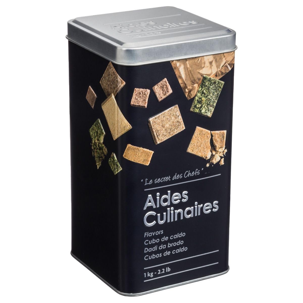 Relief II Food Box - Cooking Aid - 9 x 9 x 17 cm - Iron and Tin - Black