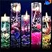 JUNKE 1 Pcs Colorful Romantic Smokeless Seashell Pillar Candle Set,Color Random
