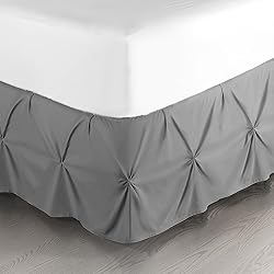Nestl Grey Bed Skirt - Full Size, Pinch