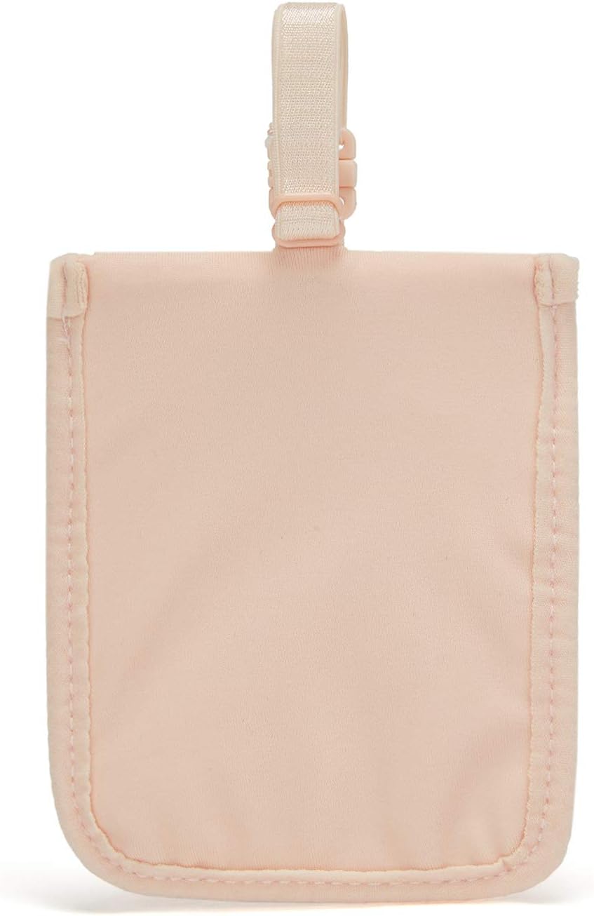  | Pacsafe Coversafe S25 Hidden Undercover Travel Pouch for Women (Washable) -Stash up to 6 Credit Cards Plus Money and Key with Adjustable, Elastic Strap Suitable for All Bra Sizes, Orchid Pink, One | Travel Wallets