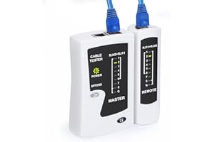 VINET RJ45 Cable Tester Network Cable Tester Ethernet Wire Test Tool for LAN Phone RJ45 RJ11 RJ12 Cat5 Cat5e Cat6 Cat6a Cat7 UTP/Shield Cable