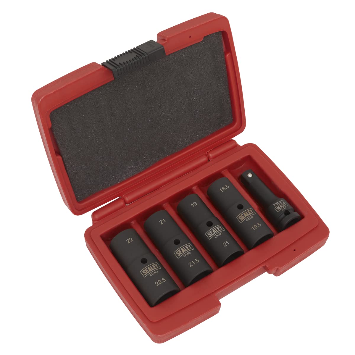 Sealey Double Ended Deep Impact Socket Set 5pc 77mm 1/2" Sq Drive - SX1820