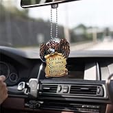 Eagle Automotive Interior Rearview Mirrors Charm,Car Hanging Ornament Get in Sit Down Shut Up Pendant Automotive Mirror Ornament,Home Car Interior Decoration Christmas Hanging Decor