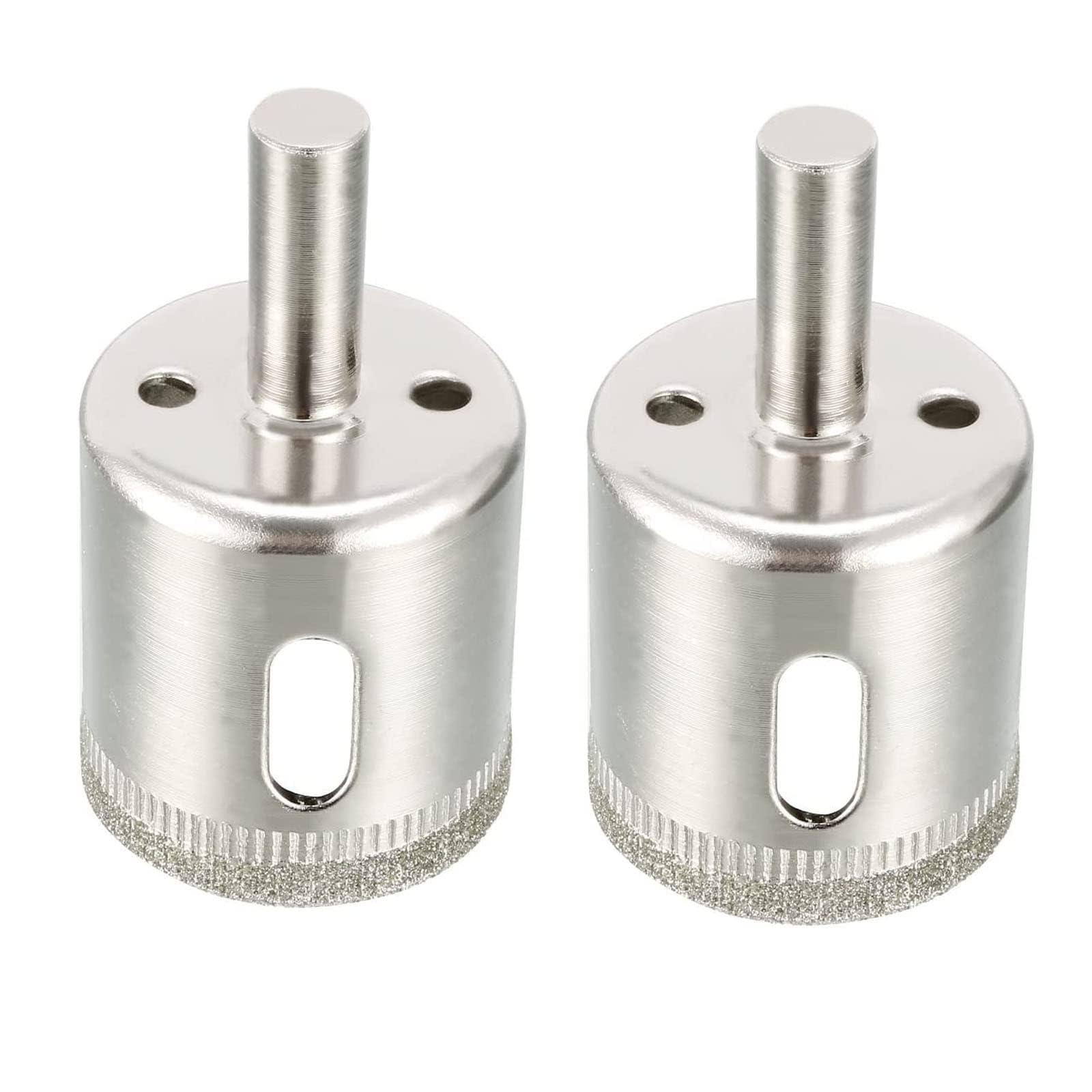 TOP-VIGOR 2Pcs 30mm Diamond Drill Bit Hole Saw, Hollow Core Drill Bit Hole Saw Tools, Hole Cutter Glass Center Pilot Drilling Bits for Glass Ceramics Porcelain Tile Stone Granite Marble
