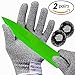 FORTEM Cut Resistant Gloves, 4x, Level 5 Protection Cutting Gloves For Oyster Shucking, Kitchen Work, Food Grade, EN388 Certified (Extra Large)