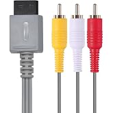 AV Cable for Wii Wii U, Composite Audio Video Cord Compatible with Nintendo Wii/Wii U, TV Connector Cable 1.8M/6FT