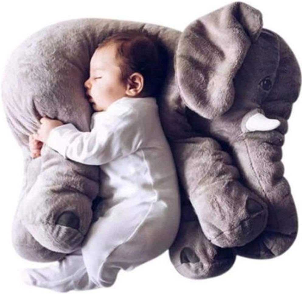 Crazy lin Giant Elephant Pillow Toddler Sleeping Elephant Stuffed Plush Pillows Soft Plush Stuff Toys for Children Kids