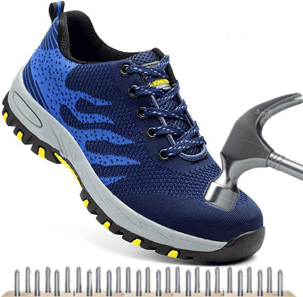 blue camo steel toe shoes