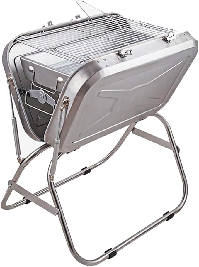 BBQ Grill,Outdoor Portable Suitcase Shaped Charcoal Grill, Travel