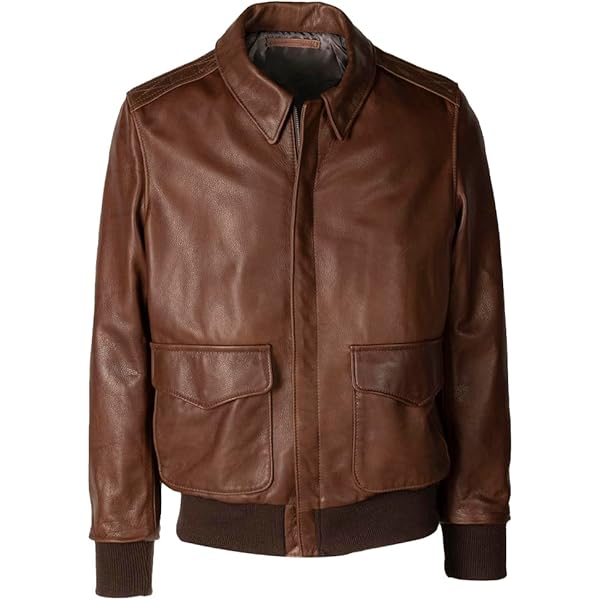 RSH LeatherCraft G1 Distressed Brown Goatskin Leather Bomber