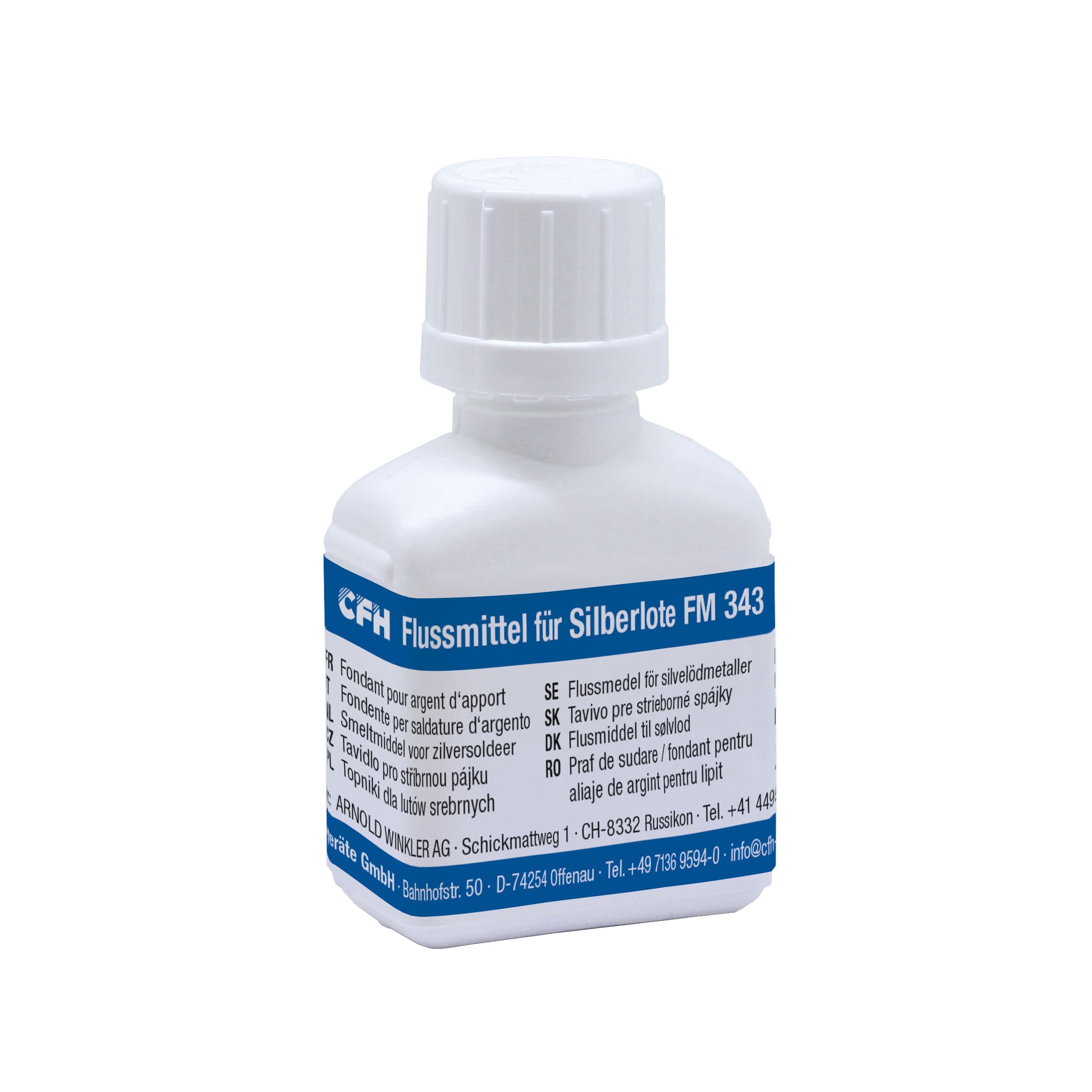CFH Flux for Silver Solder FM 343 - Brazing Flux 25g, Solder Paste for Copper, Brass, Gunmetal and Steel
