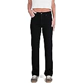 CAKE THE LABEL Women's Mid Rise Regular Straight Jeans Classic Pants