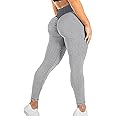 SEASUM Women's High Waist Yoga Pants Scrunched Booty Leggings Workout Running Butt Enhance Textured Tights