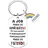 Ibiwe Work Besties Gifts for Women Keychain Cool Gifts For Coworkers Easter Gift for Coworkers Funny Coworker Gift Co Workers Ideas For Women