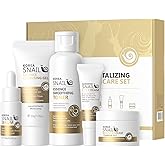 Korean Skin Care Kit, Skincare Gift Set For Women & Teenage Girls, Snail Skincare With Cleansing Gel, Toner, Serum, Eye Cream, Face Cream For Hydrating Skin - Skin Care Routine Travel Kit