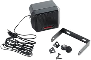 RoadPro RP-101C 2-1/2-Inch x 3-1/4-Inch CB Extension Speaker with Swivel Bracket , Black