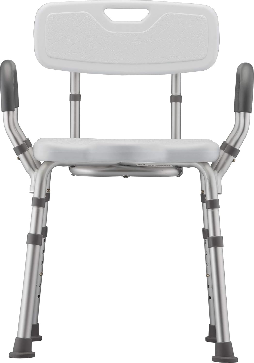 NOVA Shower & Bath Chair with Back & Arms & Hygienic Design, Quick & Easy Tools Free Assembly, Lightweight & Seat Height Adjustable, Great for Travel: Health & Personal Care