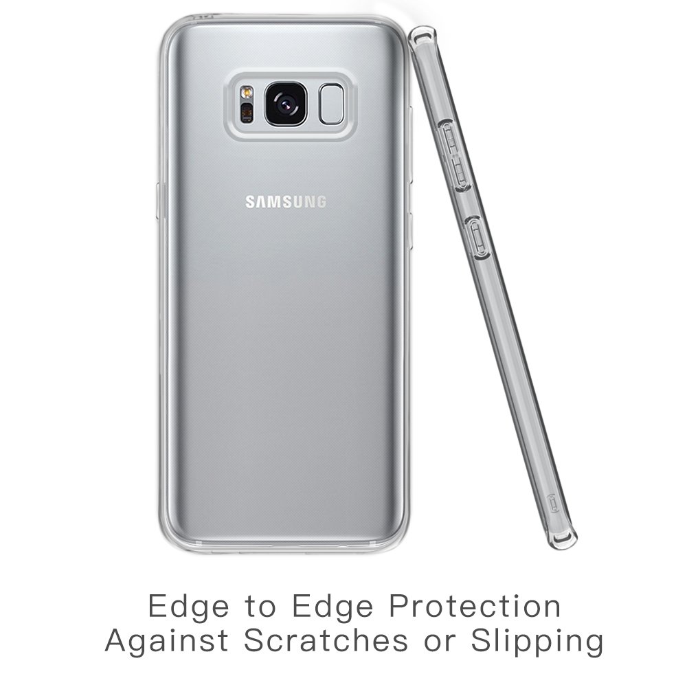 Hülle für Samsung Samsung Galaxy S8,TUCNIPUS Schutzhülle Case Silikon - Ultra Dünn Crystal Clear Durchsichtige Backcover Handyhülle TPU Case für Samsung Galaxy S8-Transparent