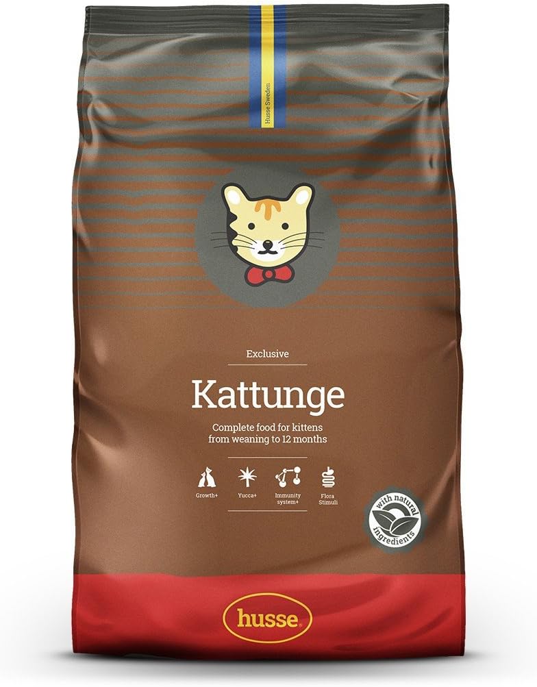 Husse Dry Cat Food 7kg to 12 Months Kattunge Kittens Super Premium