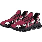 Custom Football Sneakers for Men Women City Flex Star Shoes Personalized Name Number Fans Gifts Athletic Breathable Casual Black