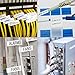 Compatible Industrial Dymo Rhino Permanent Vinyl 18444 Labels Tape, for DYMO Rhino 4200,5000,5200,6000,RhinoPro Label Maker, Industrial LabelWriter, Black on White, 1/2