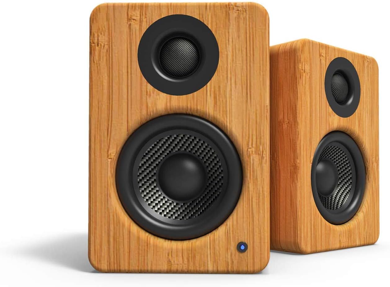 Kanto YU2 3 Inch 2Way Powered Desktop Speakers Bamboo Amazon.co.uk