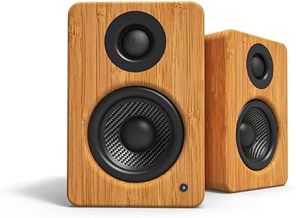 Kanto Enceintes Pc Yu2 De Bureau Bambou Amazon Fr Informatique