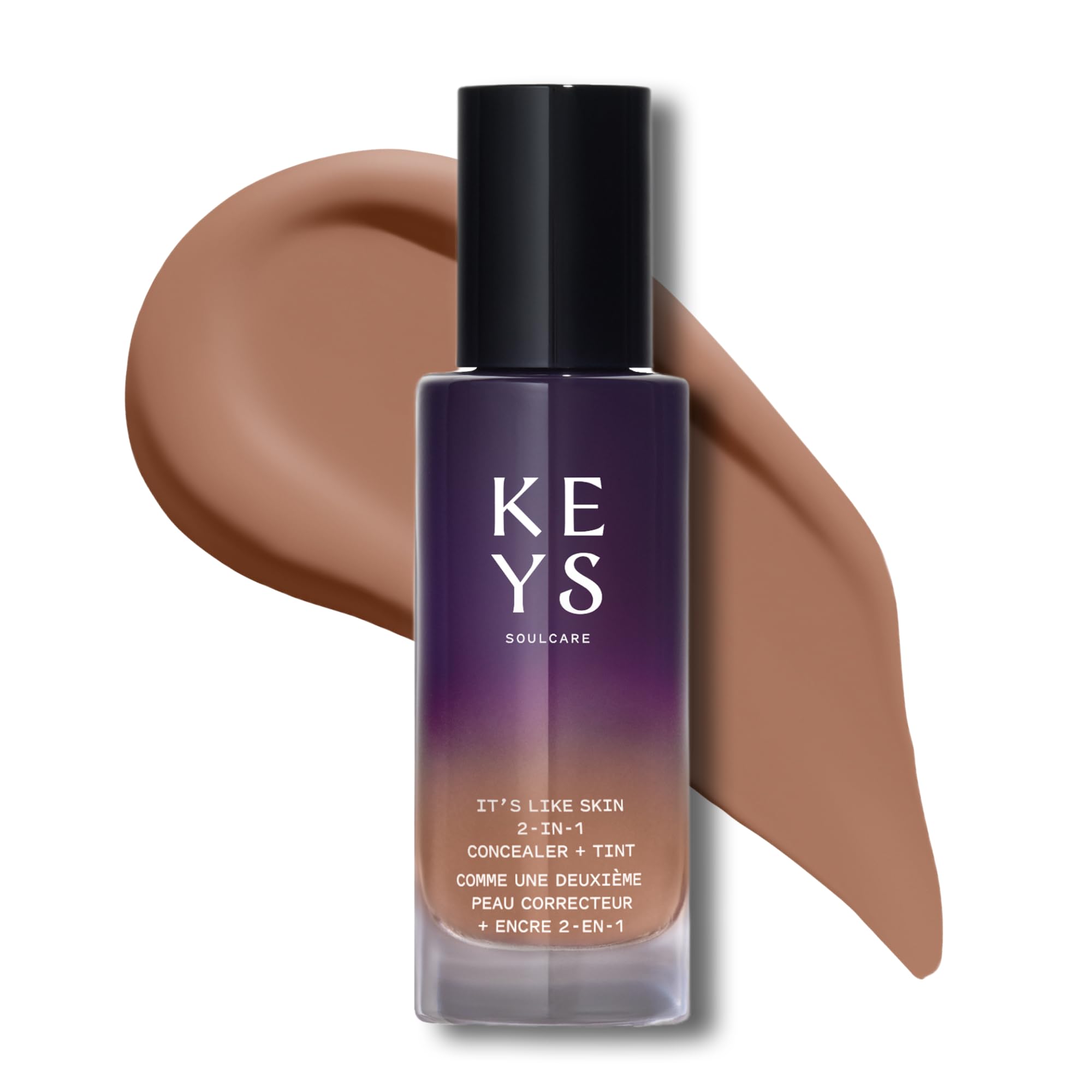 Photo 1 of Keys Soulcare It's Like Skin 2-In-1 Concealer + Tint, Brightens & Blurs with Niacinamide & Squalane for Radiant Skin, Vegan, Cruelty-Free, 1 Fl Oz