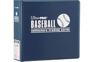 Ultra PRO - 3" Baseball Card Album (Blue), Trading Sports Card Collector Protection Storage Album Binder Memorabilia