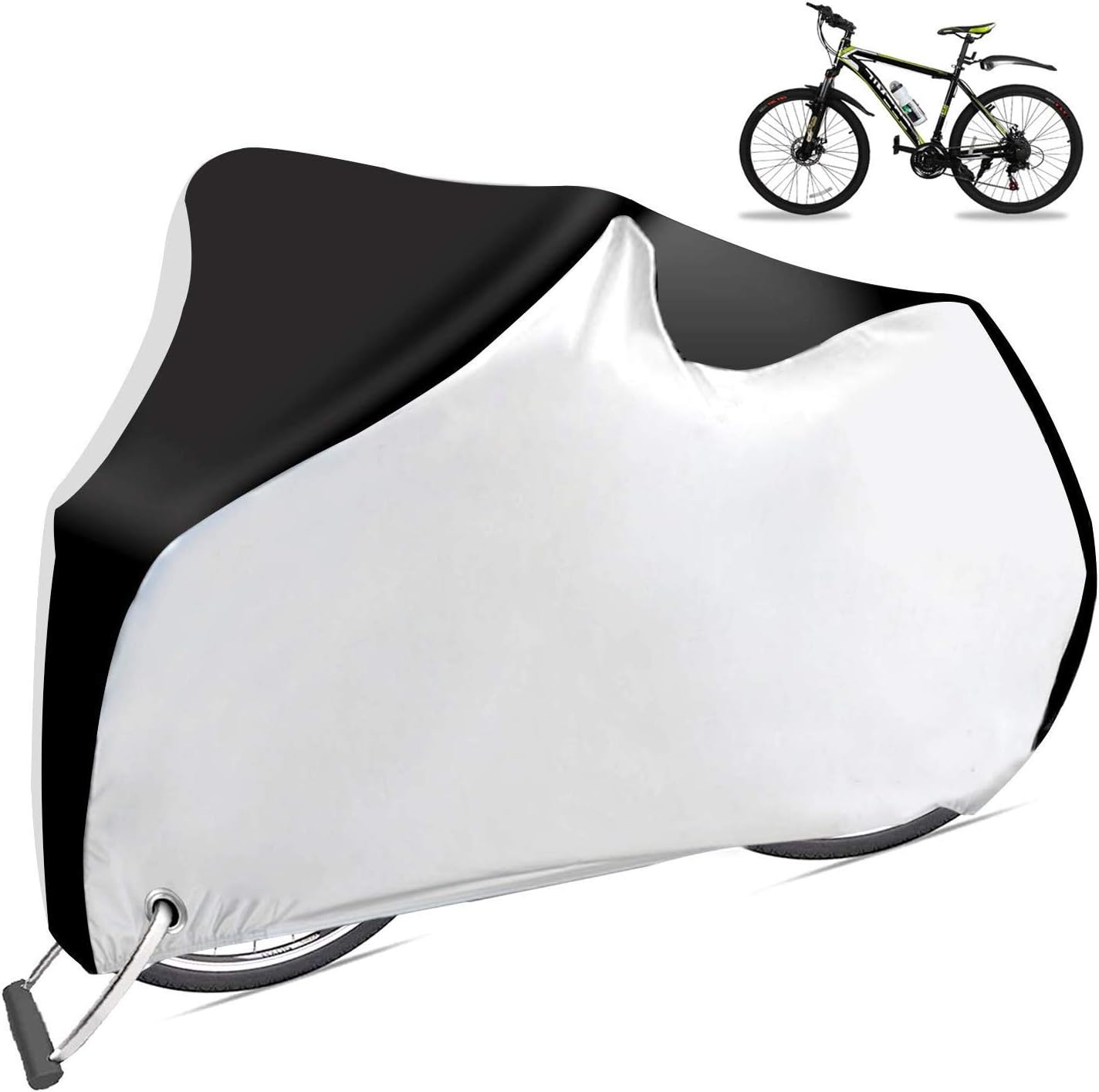 Cymax Bike Cover, Heavy Duty Waterproof Bicycle Cover Dust Rain Snow
