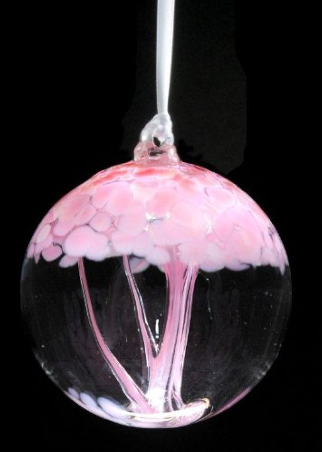 D&J Glassware New Baby Tree of Life Hanging Glass Ball (Pink)