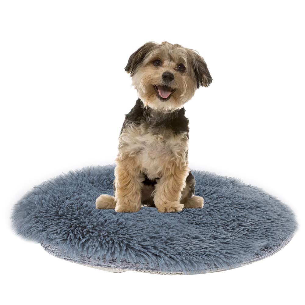 HEEPDD Pet Plush Heating Mat, Small Cat Dog USB Charging Interface Electric Heat Warm Blanket Pad Bed Mattress(Gray)