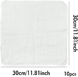SZXMDKH 10 Muslin Cotton Face Cleansing Cloths 30x30cm Reusable Makeup Remover view 2