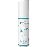 HelloPharmacist Natural Bioidentical Estriol 5.0 Professional Cream for Women - Menopause Support - Added Moisturizers &amp; Hyaluronic Acid - 3 Ounces - Trusted Brand